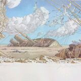 Muages Original Lithograph No. 155/300 signed Michel Dubré (1942)
