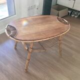 Table basse ovale "vintage"