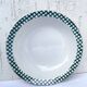 Serving dish Digoin & Sarreguemines "Scottish" pine green and gold years