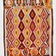 5x7 bold colorful kilim rug, 155x220cm