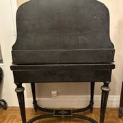Napoleon III secretary with tiers - Blackened wood, enhanced with brass 19th century