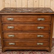 Commode Époque Art Nouveau – Acajou & Marbre – Circa 1900-1910