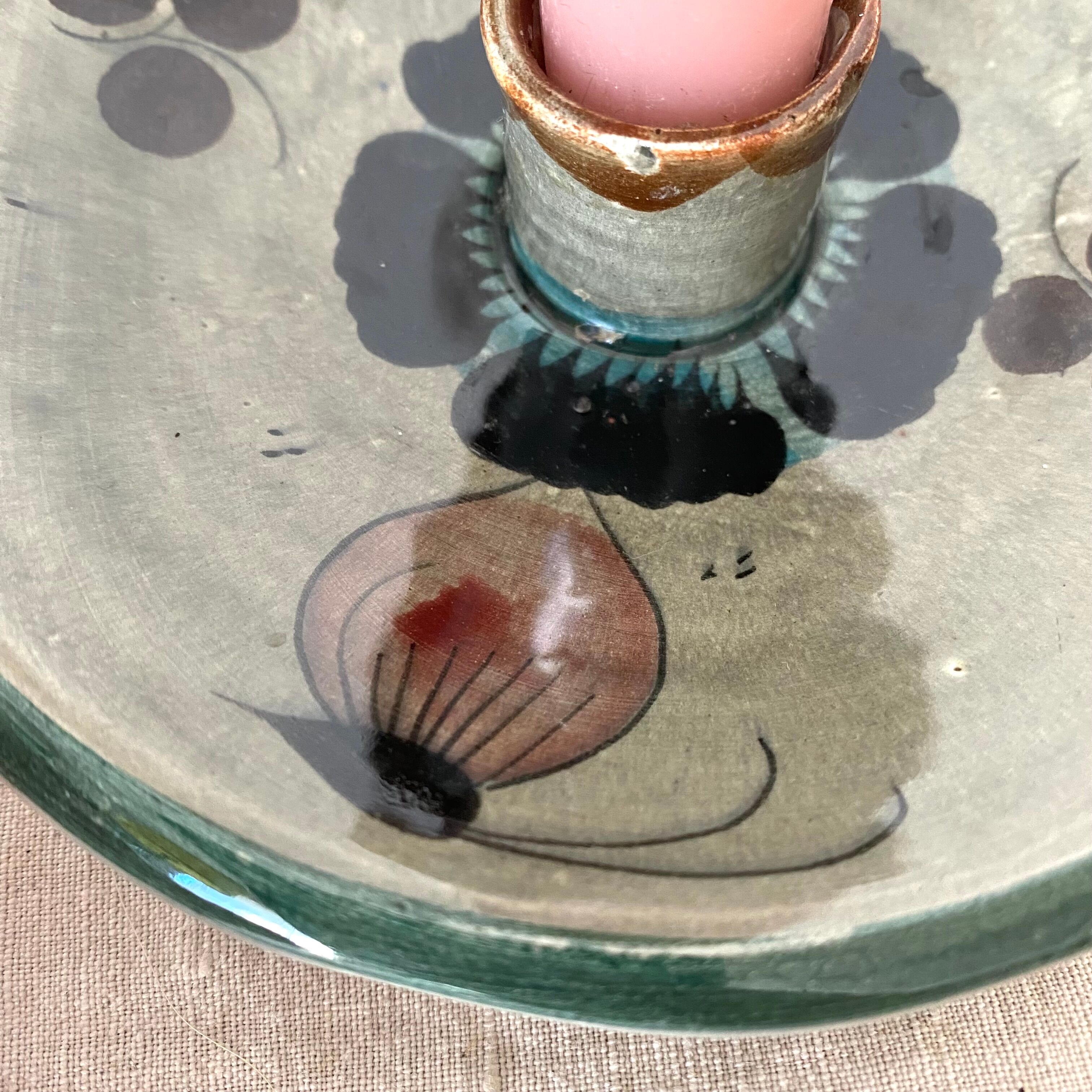 Ceramic thumb candle holder Mexico