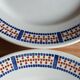 Six antique dinner plates