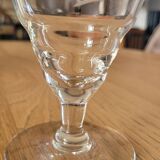10 vintage cut glass water glasses