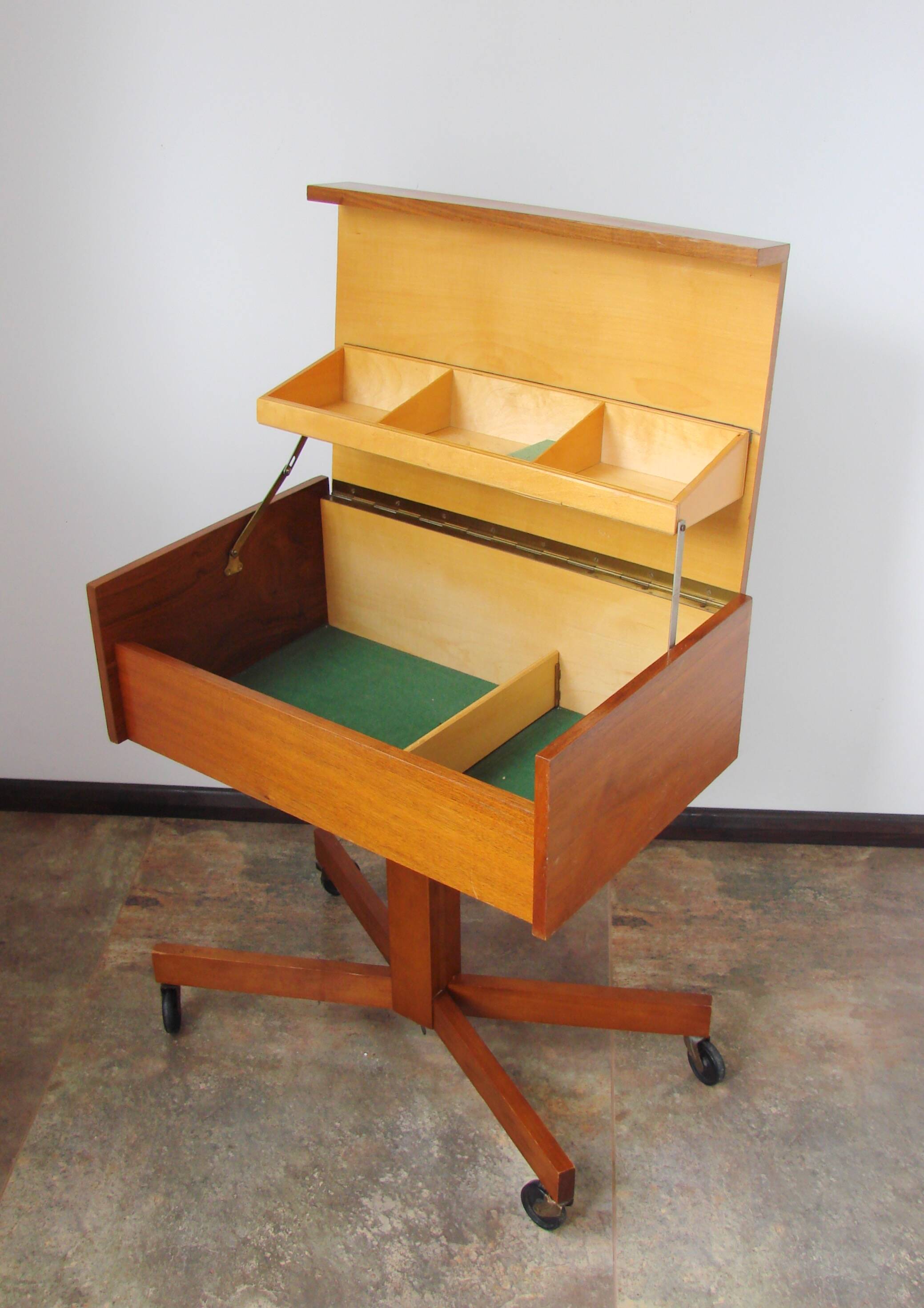 A small cabinet on castors, 1960s.
