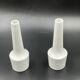 Pair of vintage white ceramic bud vases