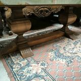 Table basse 1940 noyer et onyx