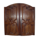 Cupboard decoration door Walnut Louis XV