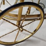 Oval brass serving table