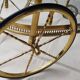 Oval brass serving table