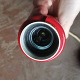 Vintage pendant lamp design red white metal spring shape