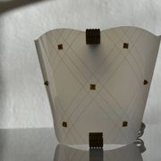 Vintage 1950 wall light in perspex and brass