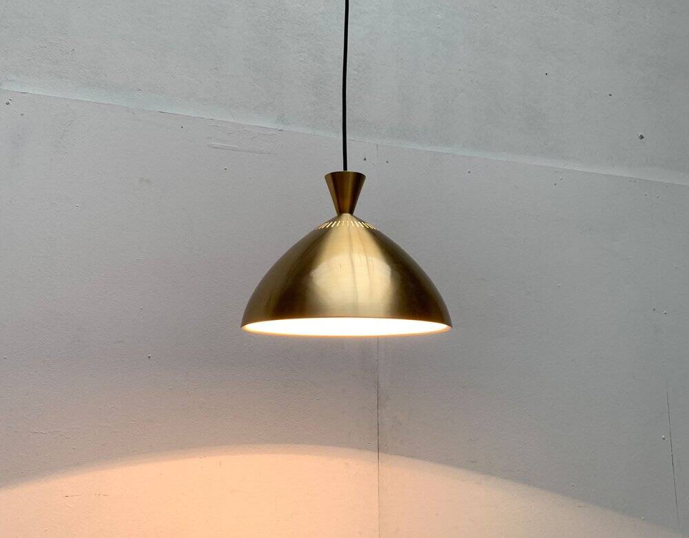 Danish mid-century diabolo pendant lamp by Lyfa, 1960s, set of 2