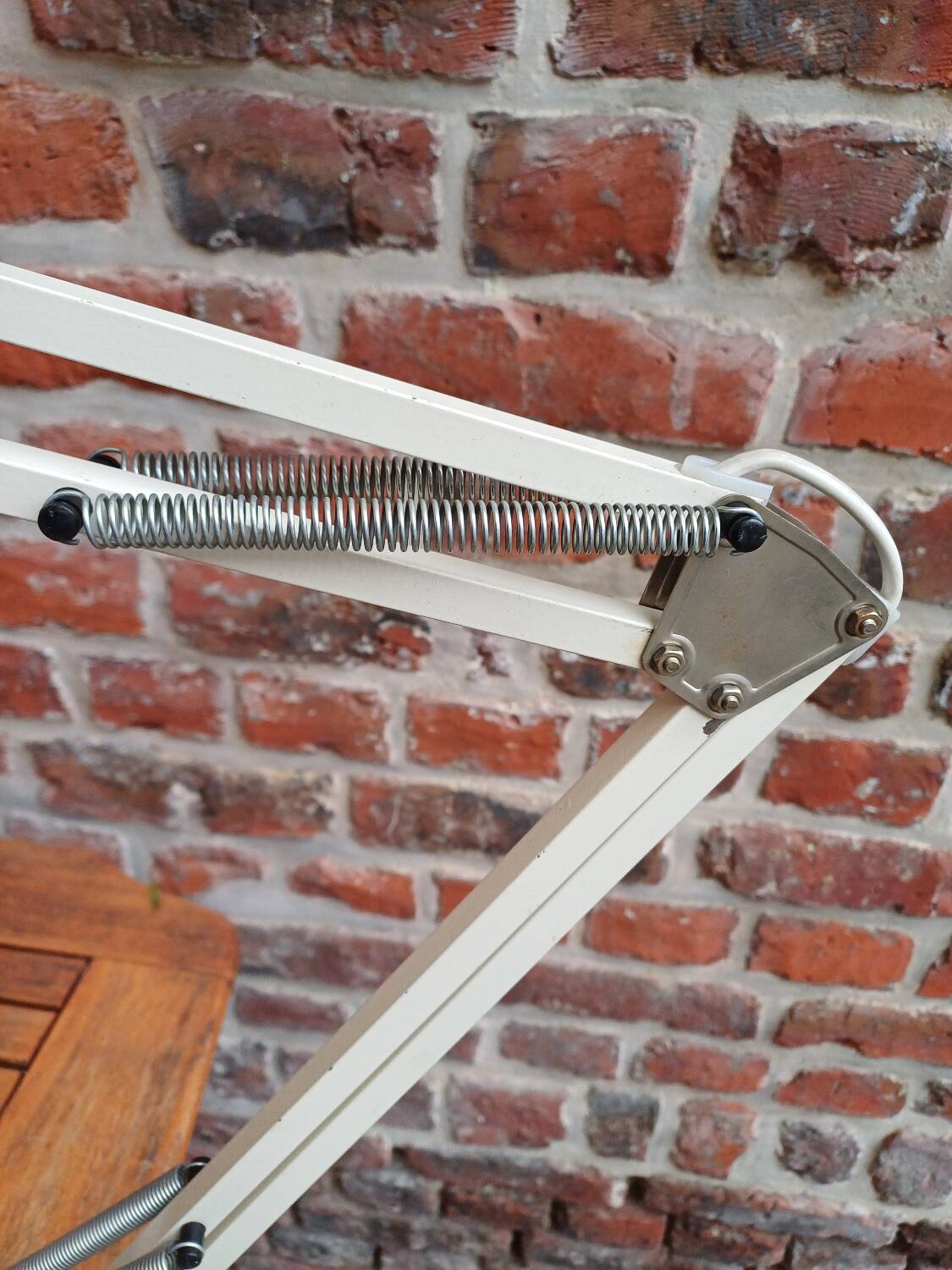 White DDR 70's architect lamp