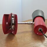 Italian clamp wall lamp with double chrome ball joint 1970