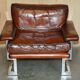 Restored suite Tim Bates for Pieff Mandarin leather chrome hardwood.