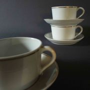 Snake porcelain cups and soups