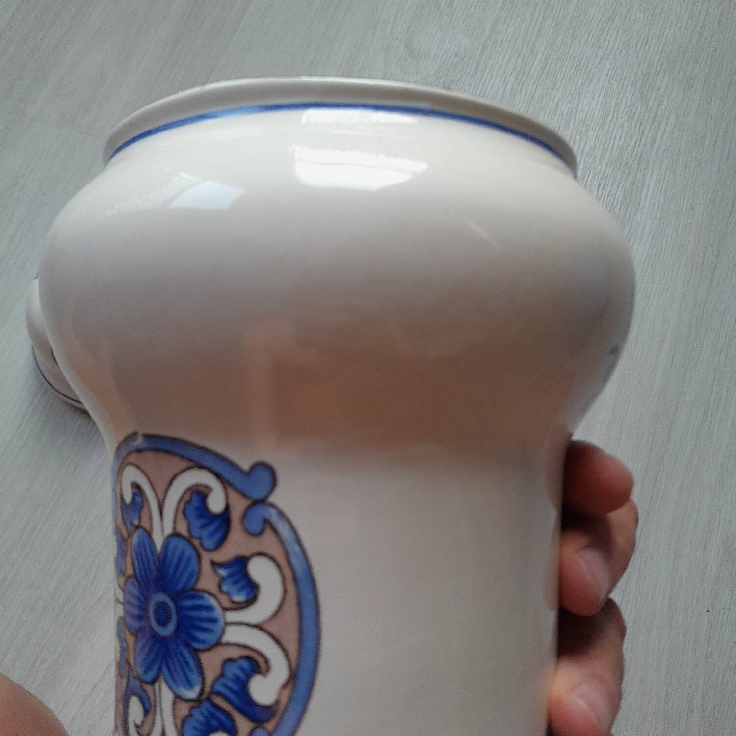 Ceramic pharmacy jar from St Clément, EX de Genièvre