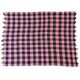 Vintage haik checkered bed throw from Morocco - 183 x 223 cm