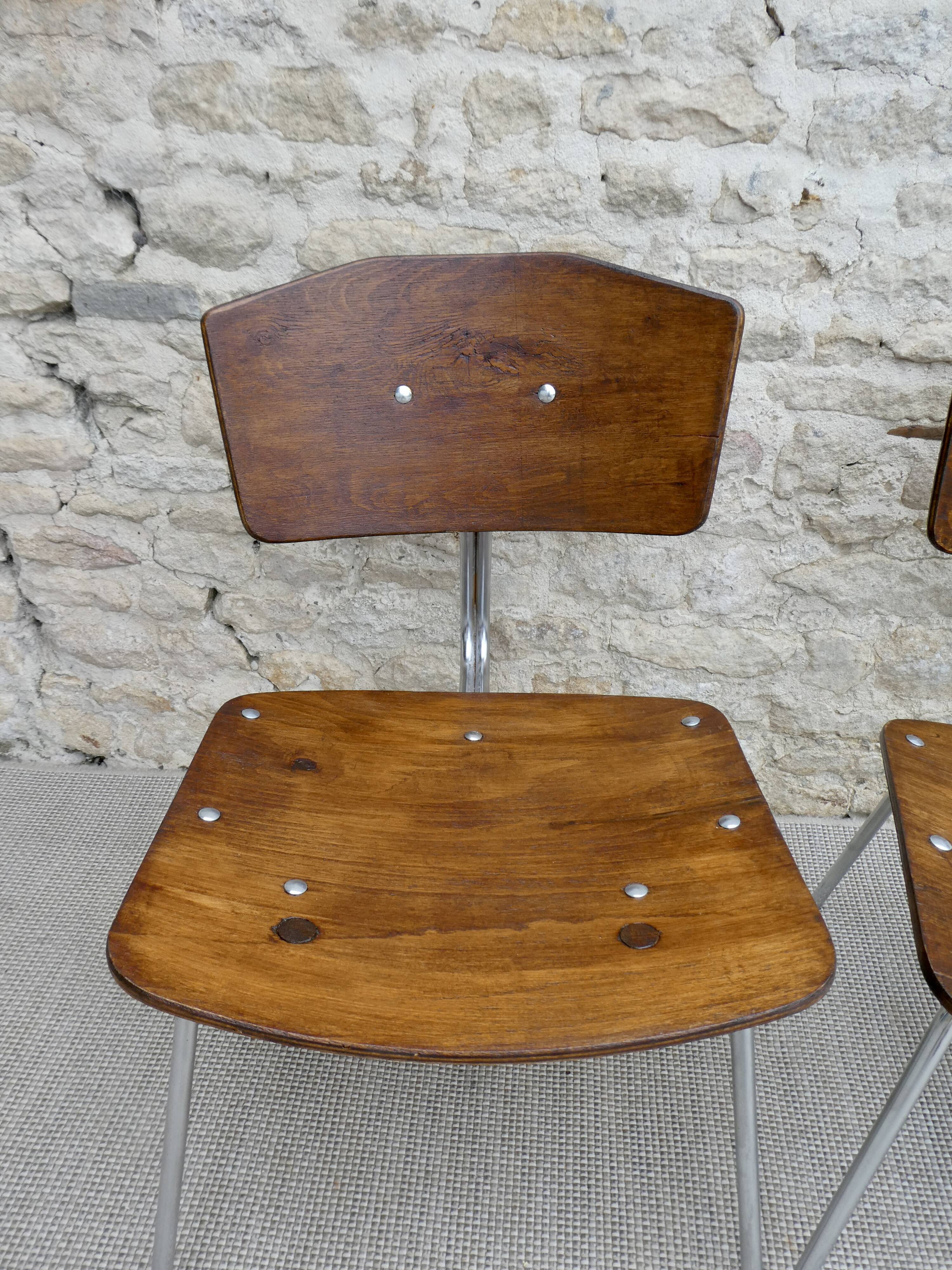 Pair of drivers from the 50s, made of wood and metal