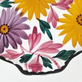 Two Schramberg Majolika painted flower dishes