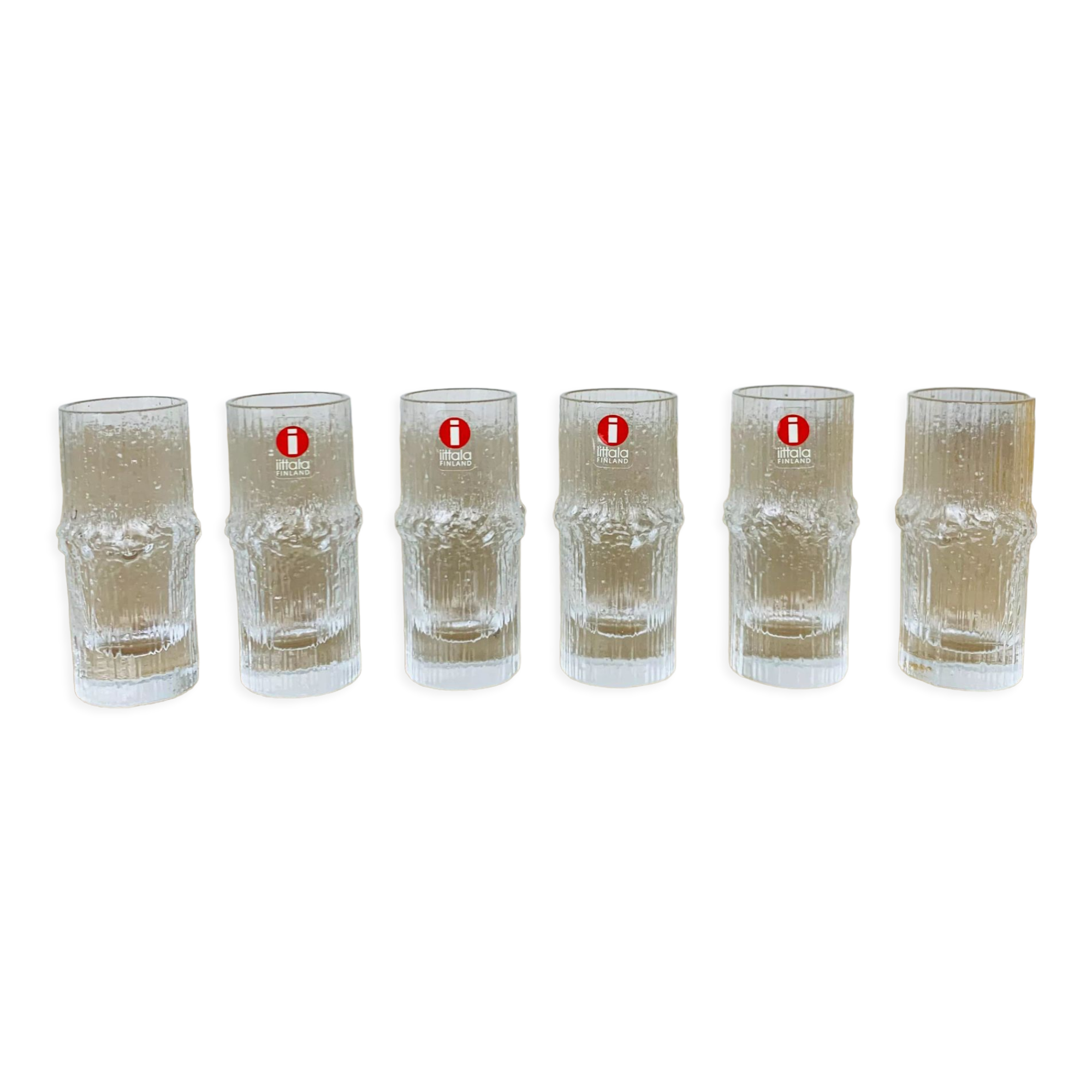 6 Niva shooters by Tapio Wirkkala for iittala