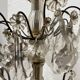 Louis XV style chandelier with pendants and colored glass fruits, 20th century