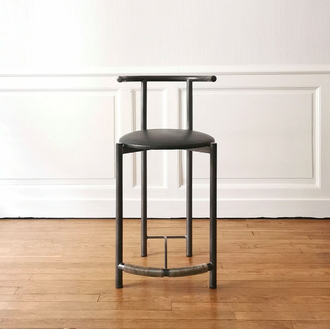 Post-modern high stool, 1980