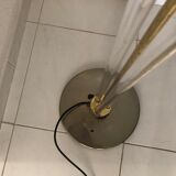 Design floor lamp in plexiglass and brass