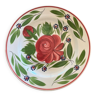 Old earthenware plate Sarreguemines