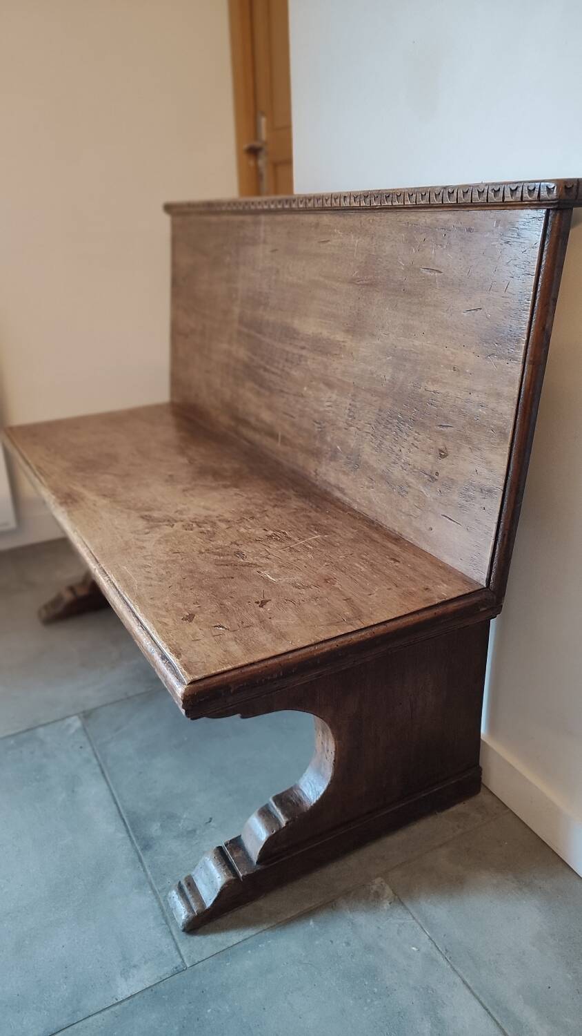 Antique solid wood bench