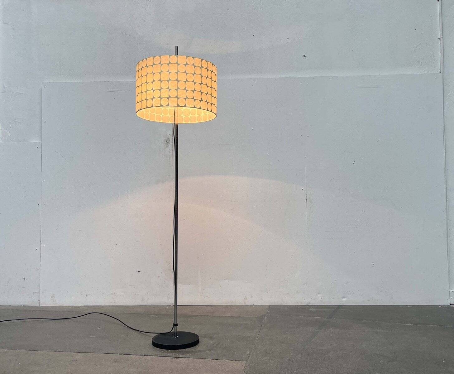 Mid-Century Modern Cocoon Floor Lamp by Friedel Wauer for Goldkant Leuchten, 1960s