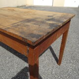 Country farmhouse table with 2 drawers