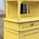 Yellow Parisian glass cabinet