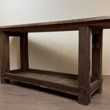 Large solid wood carpenter's workbench
