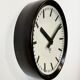 Industrial bakelite factory wall clock from Pragotron, 1960s