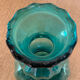Lagoon blue blown glass vase type murano