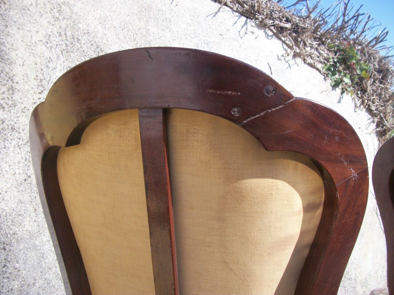 Série de 4 chaises acajou