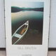 Landscape poster with canoe Habiat vintage Bill Binzen 50 x 70