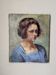 Oil on canvas portrait, vintage, bohemian countryside decoration.