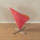 Cone chairs by Verner Panton for Gebrüder Nehl, original pink and orange upholstery, set of 2
