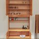Antique high television cabinet, dresser cupboard by Drevotex Zamberk.