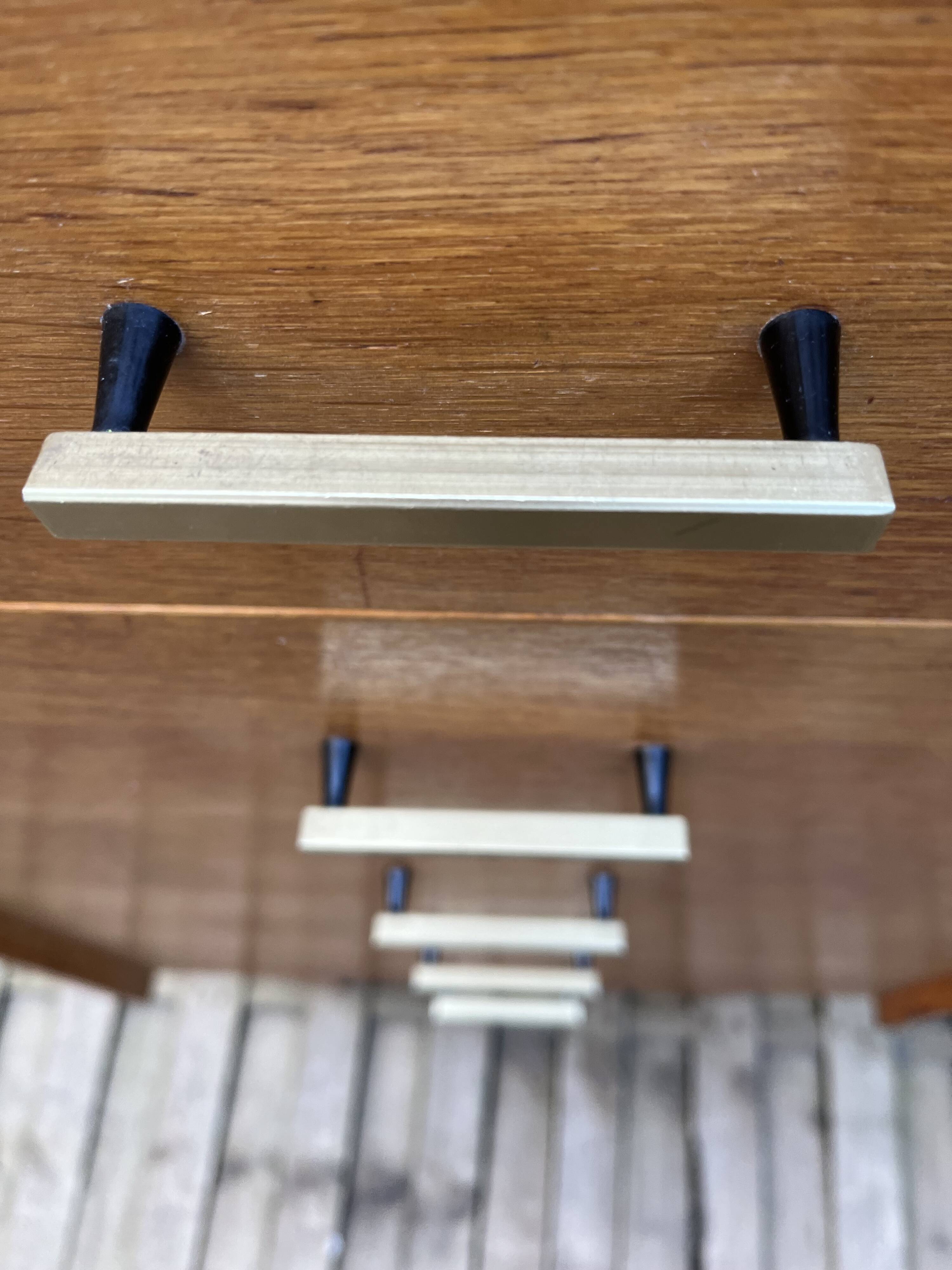 Scandinavian wooden chest of drawers from the 1960s