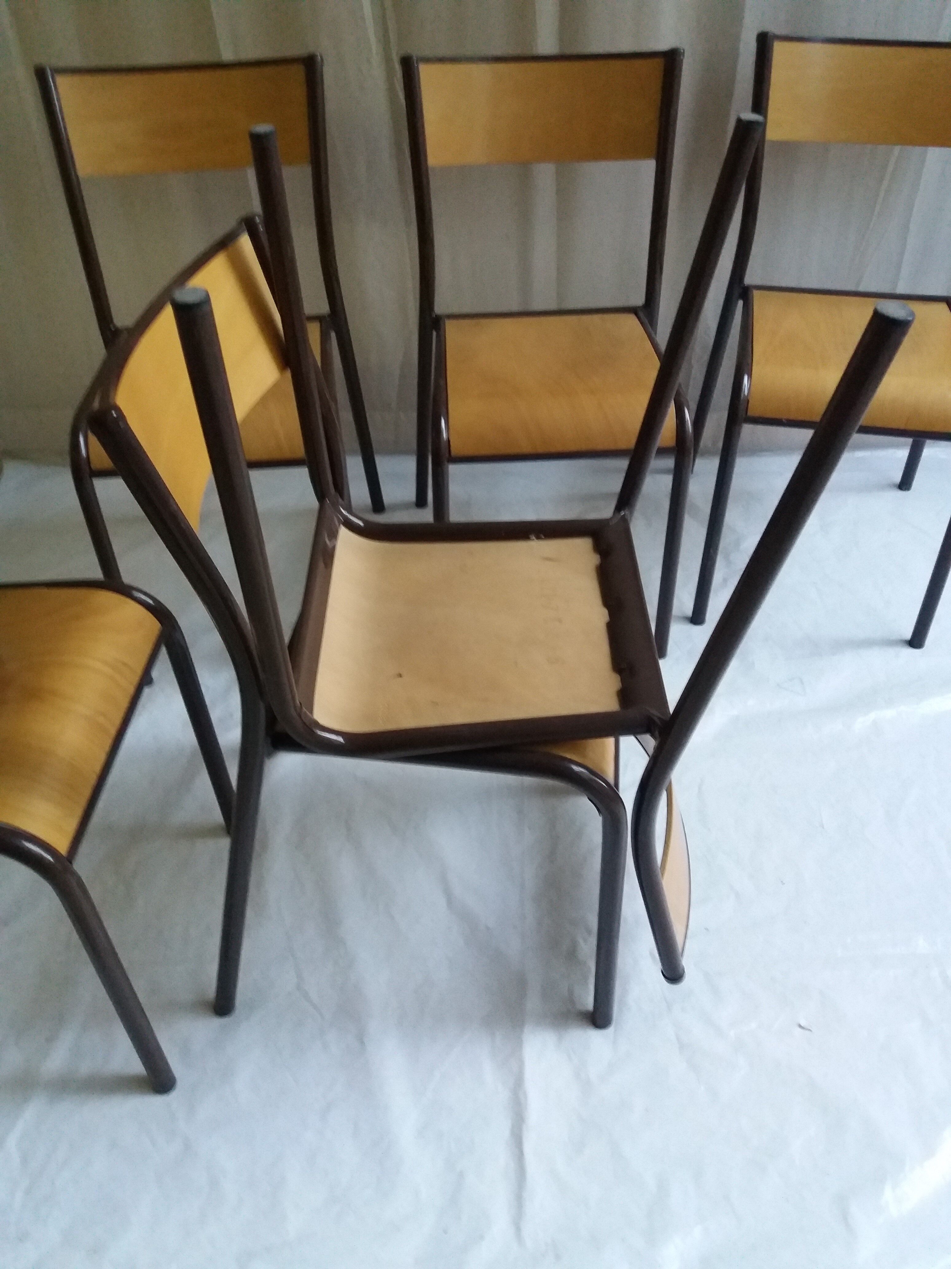Set of 6 chairs Mullca