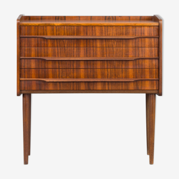 Table de chevet en bois de rose foncé, années 1960