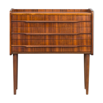 Table de chevet en bois de rose foncé, années 1960