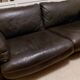 Incanto Sofa Brown Model Three-Seater Sofa with Cushions