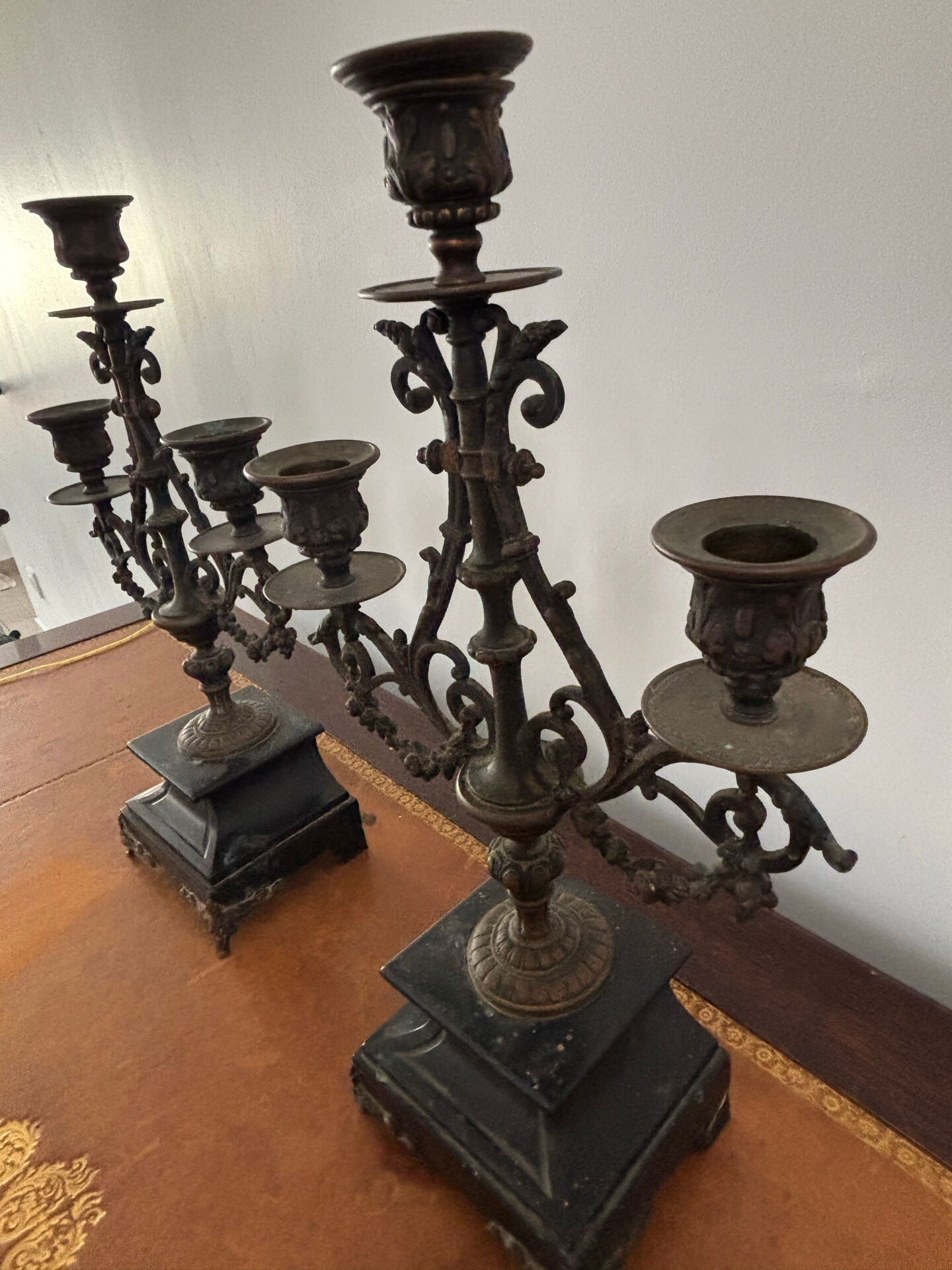 Bronze chandeliers