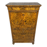 Louis Philippe period secretary with walnut ogee
